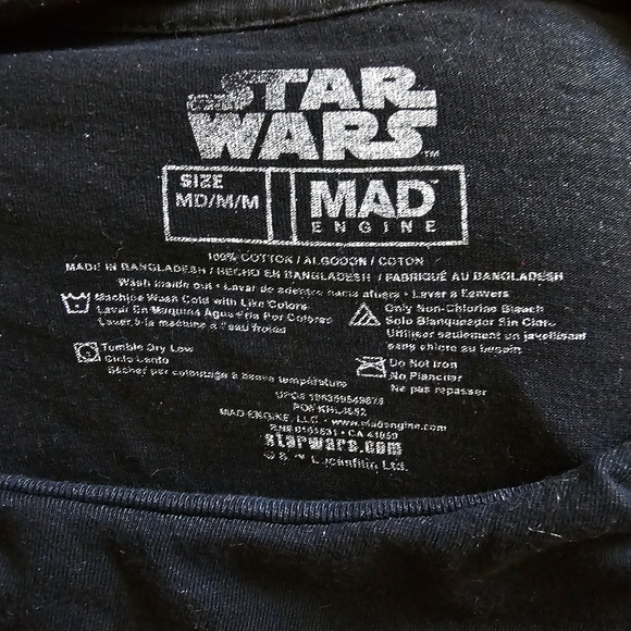 Star Wars "Come to the Dark Side" Darth Vader MAD Engine T Shirt Size Medium - Picture 3 of 3